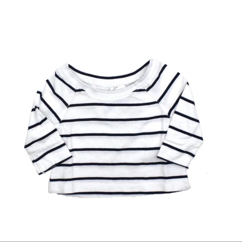 NWT Navy & White Striped Top 9 Months